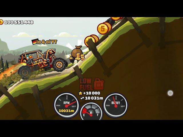 Hill Climb Racing 2 10km with ROCK BOUNCER in FOREST