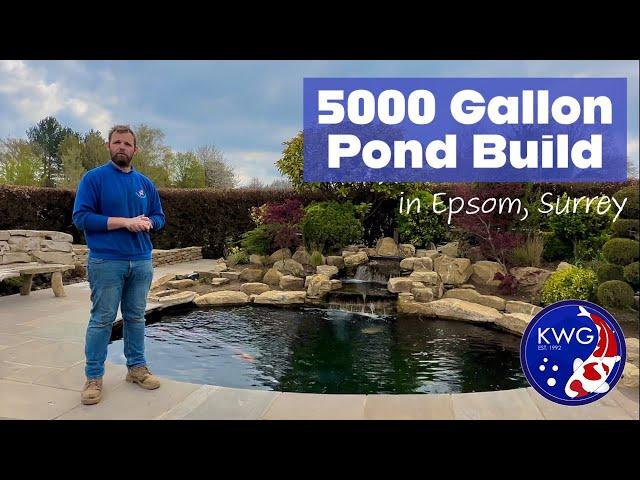 How to Build a Koi Pond in 17 Days! - 5000 Gallon KWG Pond Build in Epsom, Surrey