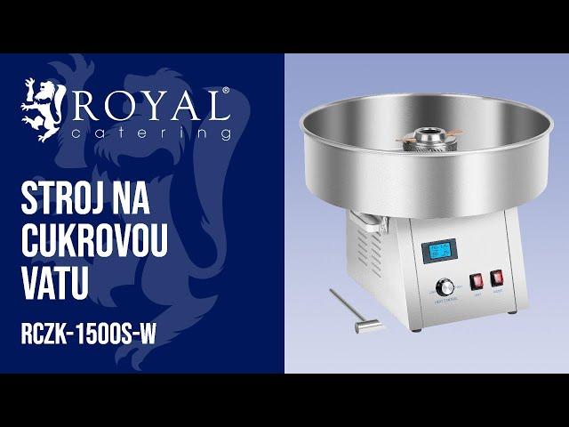 Stroj na cukrovou vatu Royal Catering RCZK-1500S-W | Představení produktu 10010548