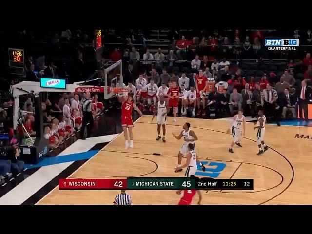 Ethan Happ's Dunk vs. Michigan State