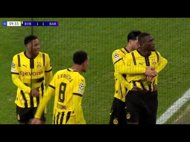 Serhou Guirassy Goal - Borussia Dortmund vs Barcelona (2-3), All Goals Results/Extended Highlights