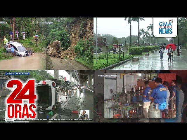 24 Oras: (Part 1) Kotseng tumatawid sa spillway, inanod; Christmas reunion at pamamasko,..., atbp.