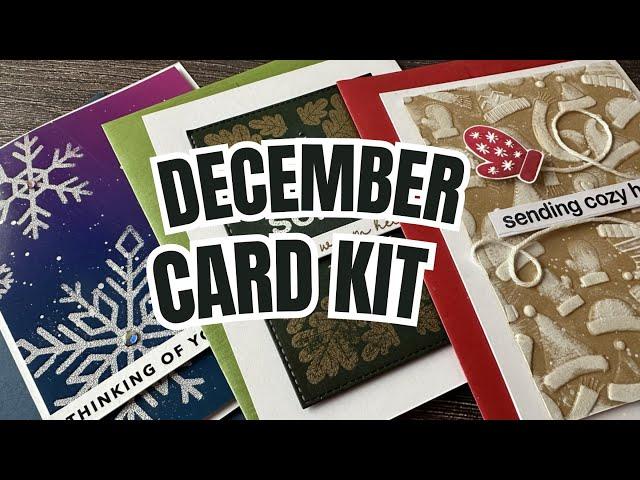 SSS December Card kit | let's make some cards!