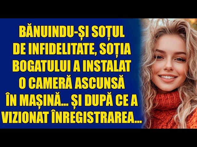 Bănuindu-și soțul de infidelitate, soția bogatului a instalat o cameră ascunsă în mașină... Și după