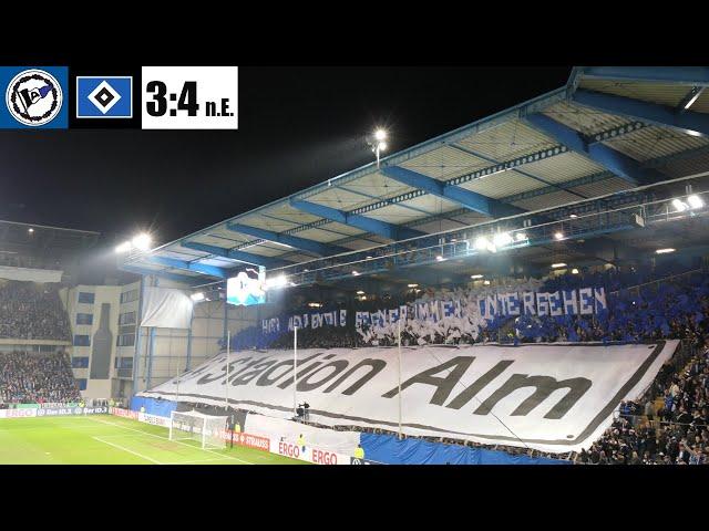 STIMMUNGSVIDEO: Arminia Bielefeld vs. Hamburger SV 3:4 n.E I DFB Pokal, 2. Runde