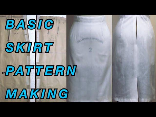 BASIC SKIRT PATTERN MAKING | PATTERN MAKING BASICS | LA MODÉLISTE