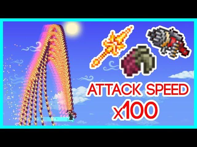 Fastest Weapons in Terraria, but they are 100x faster