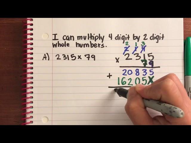 5th Lesson 5 Multiply Multi-Digit Whole Numbers Part 2