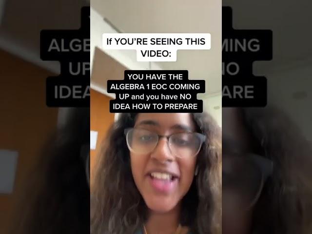 if you’re taking the ALGEBRA 1 EOC, watch this!!!!