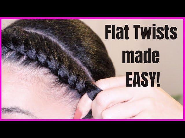 FLAT TWISTS MADE EASY! Tutorial for beginners | Natural Hair | AbbieCurls