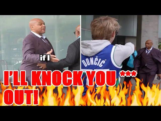 Charles Barkley HELD BACK from PUNCHING a heckler in the face after he said this about him!