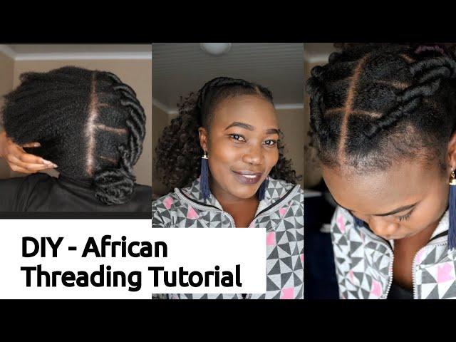  How To: AFRICAN THREADING DIY | Brazilian wool | faux locks | crochet