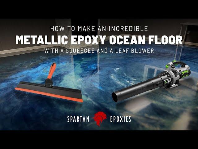 How to make an Ocean Wave floor with Metallic Epoxy