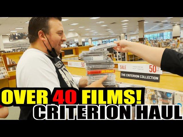 OVER 40 CRITERION FILMS | 1 HAUL | In-Store Vlog (Barnes & Noble 50% Off Sale)