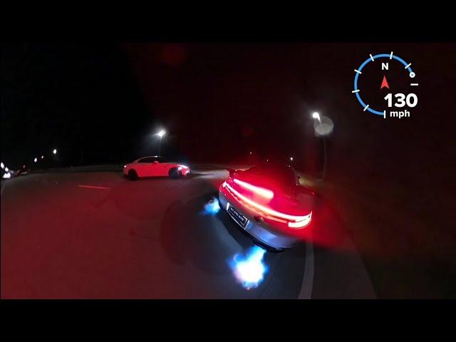 2022 Porsche 911 Turbo S  Bolt Ons MS109 & Meth vs Nissan GT-R Upgraded Turbos E85 (Dig Race)