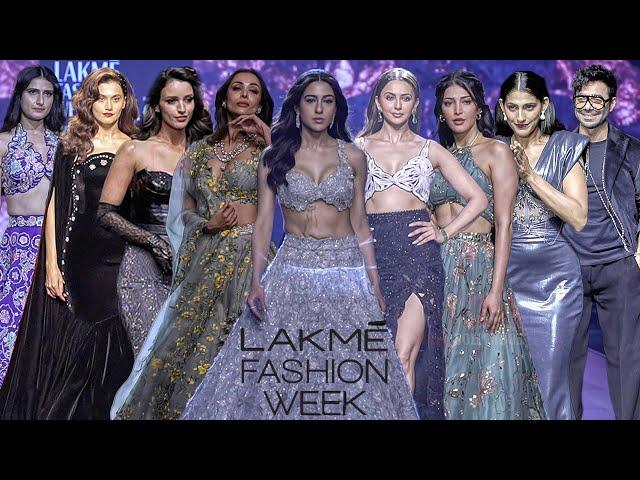 Bollywood Beauty Walking the Ramp In Gorgeous Bridal Look At Lakmé Fashion Week 2024 | DAY 4