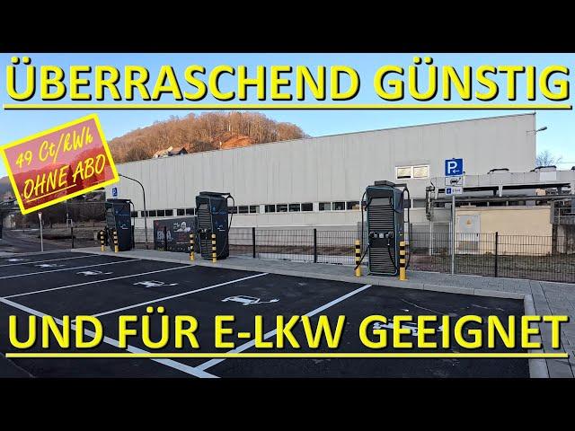 Überraschend GÜNSTIG direkt an der Autobahn und für E-LKWs geeignet!