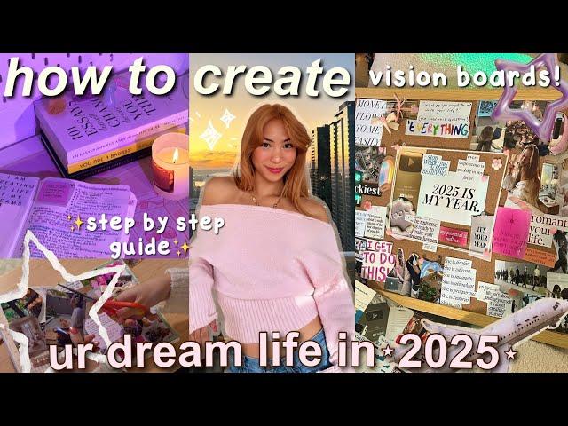 how to create ur DREAM LIFE in 2025:vision boards,how to set goals & achieve them,intense preparing