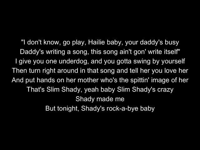 Eminem - When I'm gone (Lyrics)