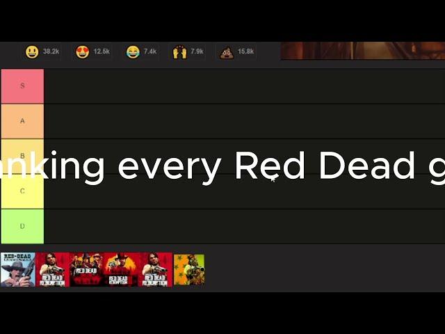 All Red Dead games tier list.