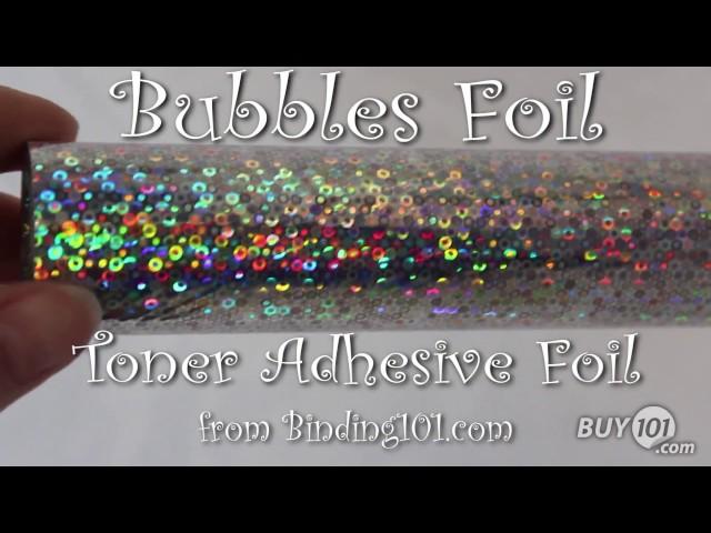 "Bubbles" Holographic Toner Foil from Binding101