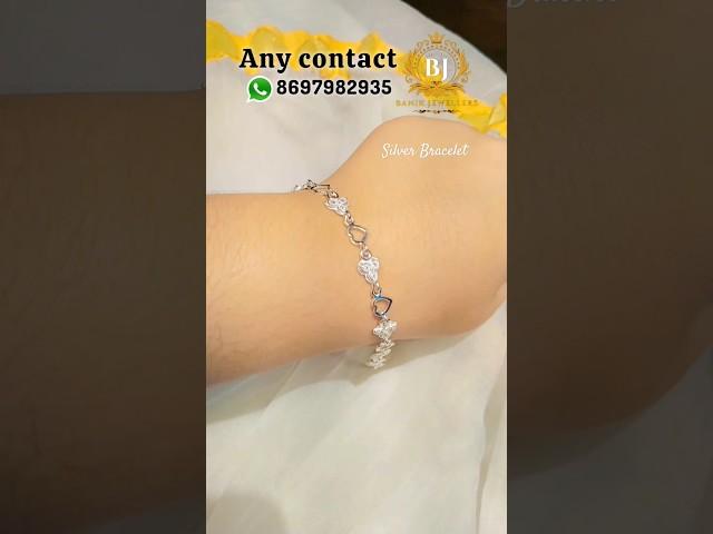 Light weight silver bracelet design #ytshorts #virals #silverbracelet#banikjewellers #silverjewllery