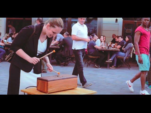 WoodPack Drum - Stunning street performance (Tongue drum percussion)