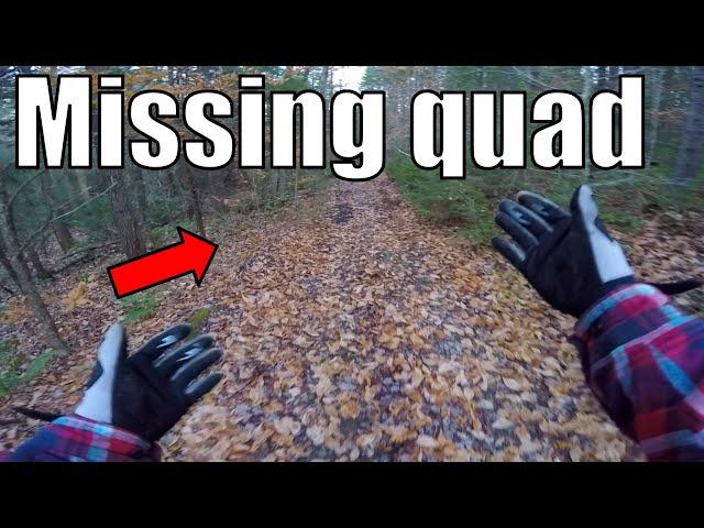 Quad Disappears In Woods