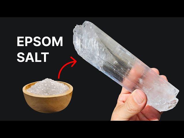 Growing A Huge Crystal from Epsom Salt