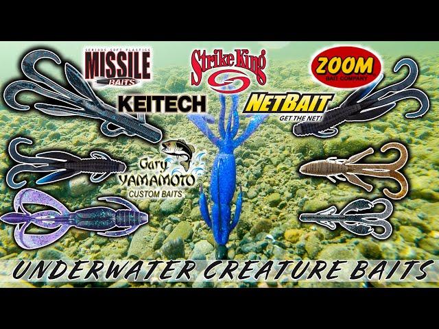 Underwater Footage!! Best Creature Baits Compared!