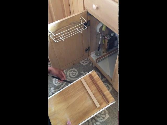 Automatic Pullout Trash Bin under Kitchen Sink | How to