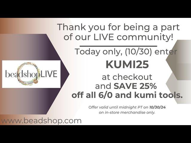 Beadshop LIVE: Braid Kumihimo Around a Core