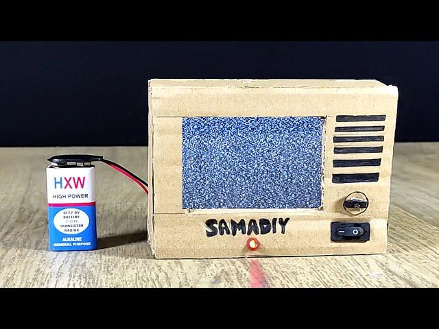 How to make a cardboard TV at home 