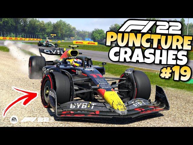 F1 22 PUNCTURE CRASHES #19