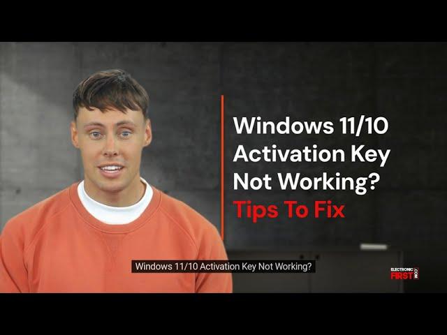 Windows 11/10 Activation Key Not Working? 12 Tips To Fix