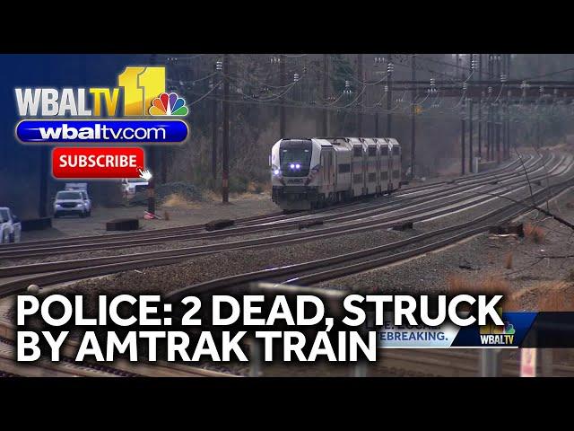 Police: 2 dead, struck by Amtrak train