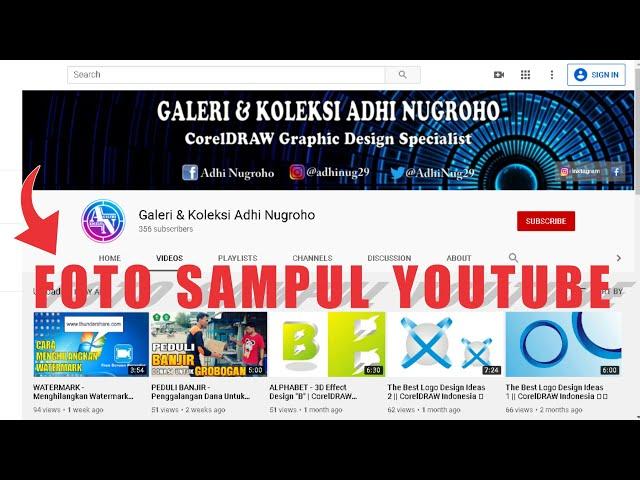Cara Edit & Setting Ukuran Foto Sampul YouTube Dengan CorelDRAW | With Mbak Google