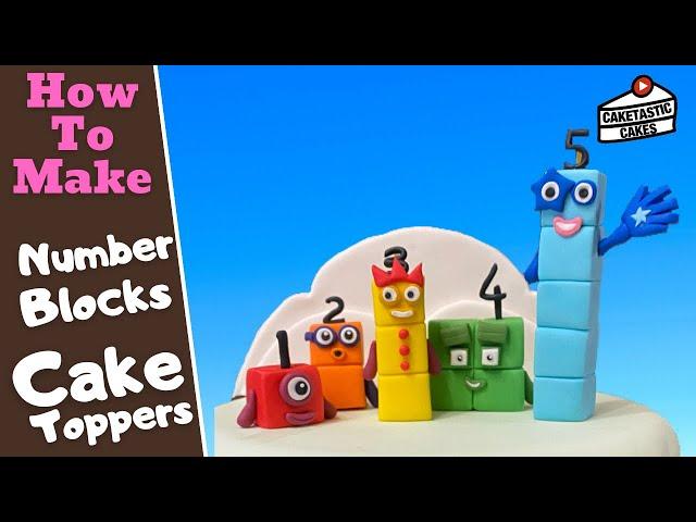 Numberblocks Cake Tutorial - How to Make Number Blocks 1-5 Cake Decorating Video by Caketastic Cakes