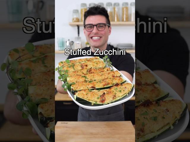 Stuffed Zucchini (vegan or vegetarian)