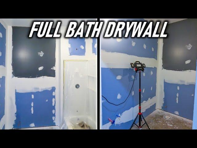 Hanging and Finishing Drywall - Bathroom Build