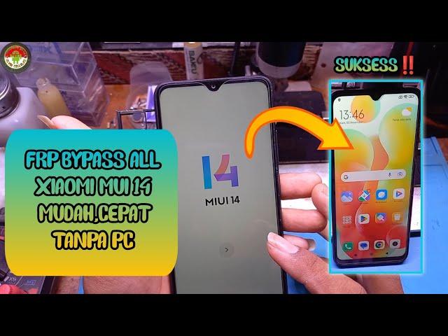 FRP BYPASS SEMUA XIAOMI MIUI 14 2023 || VERIFIKASI AKUN GOOGLE MIUI 14(REDMI 12C)