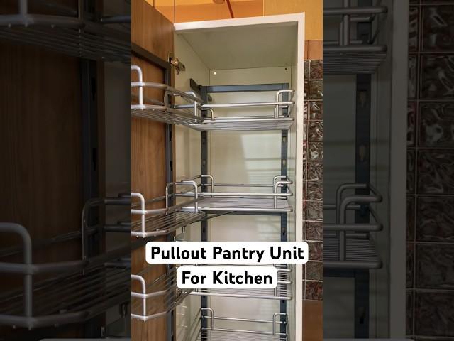 Pantry for Kitchens #modularkitchen #godrejinterio #kitchen #steelkitchenproducts #stainlesssteel