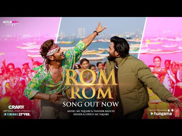 CRAKK: Rom Rom (Song) | MC SQUARE | Vidyut Jammwal | Tanishk Bagchi | T-Series