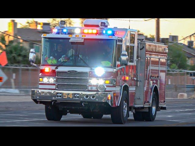 Phoenix Fire Dept. Engine 54 Responding