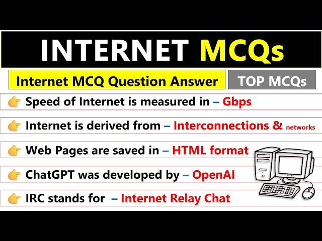 Internet MCQs | Internet MCQ for competitive exams