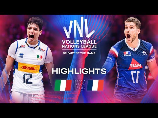  ITA vs.  FRA - Quarter Finals | Highlights | Men's VNL 2024