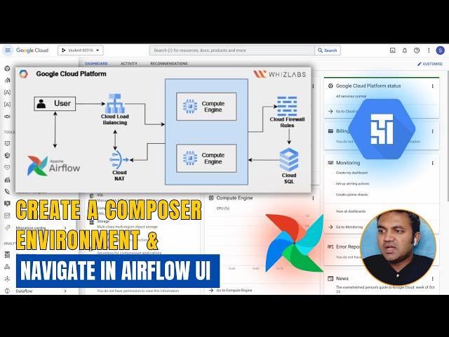 How to Create Google Cloud Composer Environment and Navigate in Airflow UI? - LIVE Tutorial