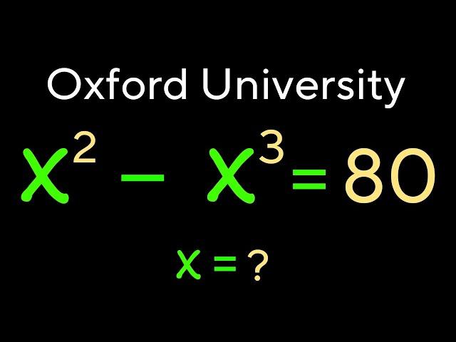 A very tricky Oxford University Admission Algebra Exam | Entrance Aptitude Test | Find x!!