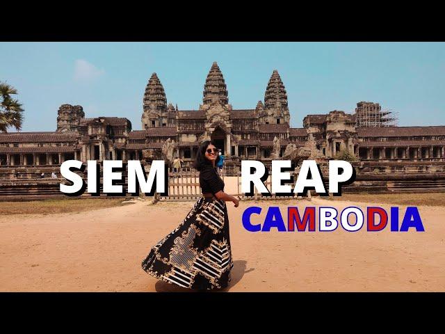 Indian Girl Exploring Siem Reap - Angkor Wat Temples, Cambodia Travel Vlog etc