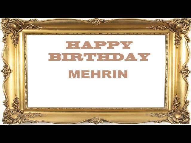 Mehrin   Birthday Postcards & Postales - Happy Birthday